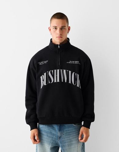 Sudadera Cremallera Print Hombre M - Bershka - Modalova