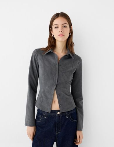 Camisa Entallada Mujer L - Bershka - Modalova