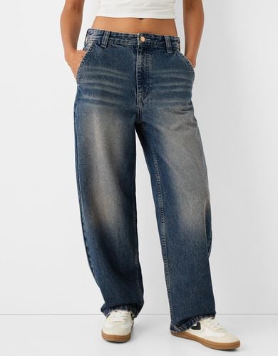 Bershka Jeans Skater Mujer 32 Azul - Bershka - Modalova