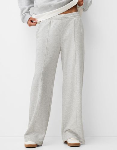 Pantalón Felpa Wide Leg Mujer S - Bershka - Modalova