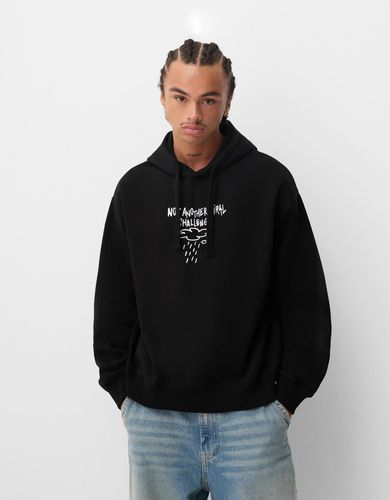 Sudadera Capucha Print Hombre L - Bershka - Modalova