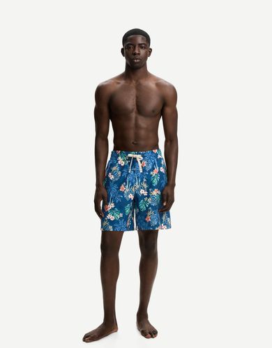Tropical Hombre Xl Azul" - Bershka - Modalova