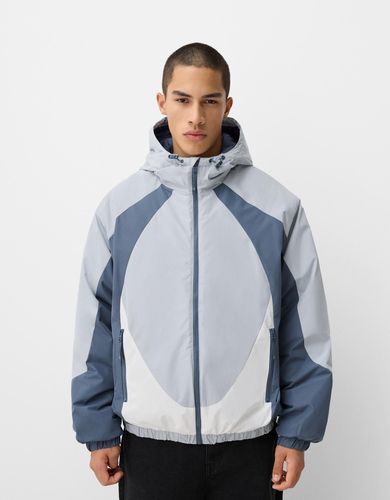 Cazadora Acolchada Color Block Hombre M - Bershka - Modalova