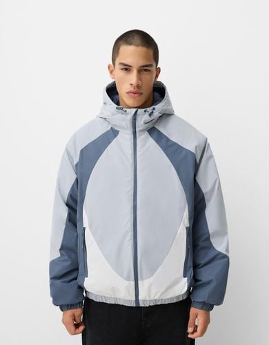 Cazadora Acolchada Color Block Hombre S - Bershka - Modalova