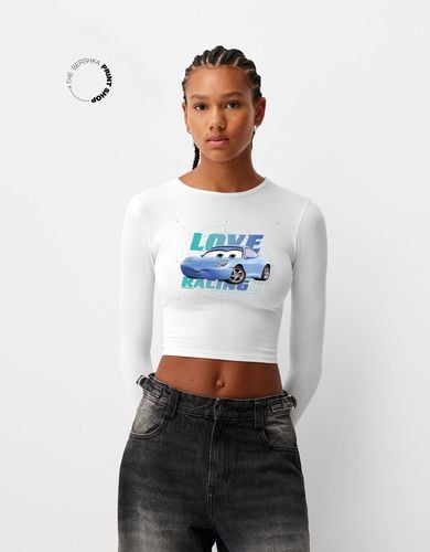 Camiseta Cars Manga Larga Mujer Xs - Bershka - Modalova