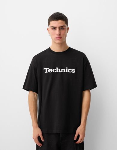 Camiseta Technics Manga Corta Print Hombre L - Bershka - Modalova