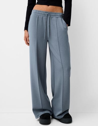 Pantalón Wide Leg Soft Touch Mujer Xs - Bershka - Modalova