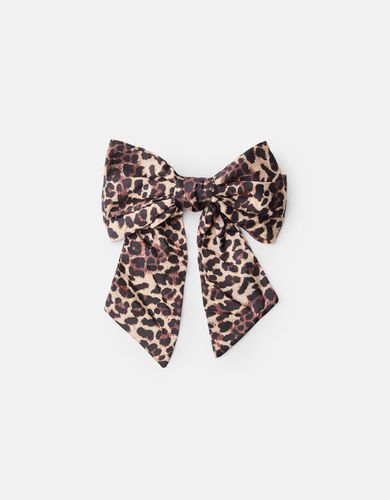 Pasador Pelo Lazo Animal Print Mujer - Bershka - Modalova