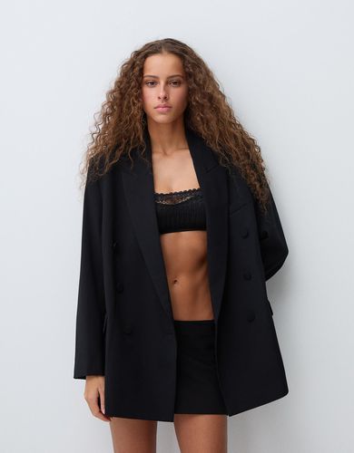 Blazer Oversize Mujer Xs - Bershka - Modalova