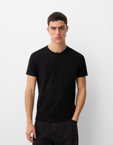 Camiseta Manga Corta Regular Hombre M - Bershka - Modalova