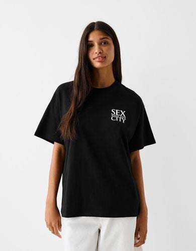 Camiseta Sex And The City Manga Corta Oversize Mujer M - Bershka - Modalova