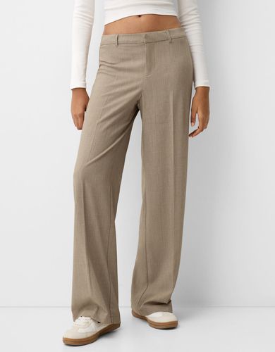 Pantalón Wide Leg Tailoring Mujer 40 - Bershka - Modalova