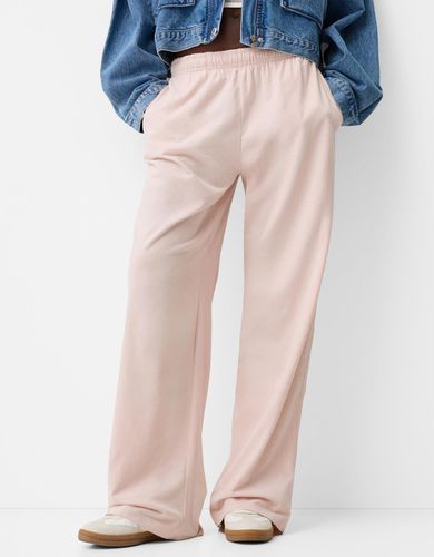 Pantalón Straight Goma Cintura Mujer L - Bershka - Modalova