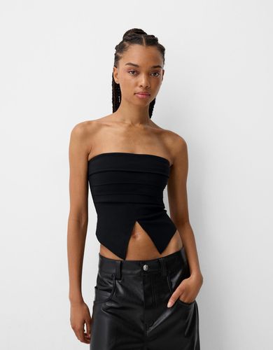 Bershka Top Bandeau Mujer L Negro - Bershka - Modalova