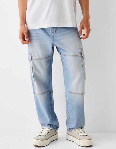 Jeans Cargo Baggy Hombre 32 - Bershka - Modalova