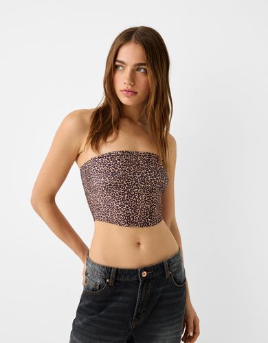 Top Bandeau Vuelta Mujer L - Bershka - Modalova