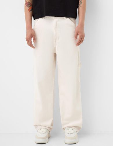 Pantalón Carpenter Algodón Hombre 40 - Bershka - Modalova