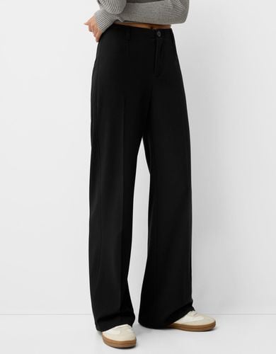 Pantalón Wide Leg Tailoring Mujer 34 - Bershka - Modalova