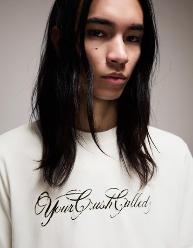 Ta Manga Corta Boxy Print Hombre Xs " - Bershka - Modalova