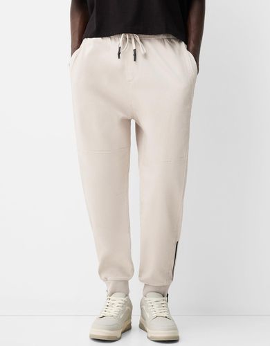 Pantalón Jogger Cremalleras Hombre L - Bershka - Modalova