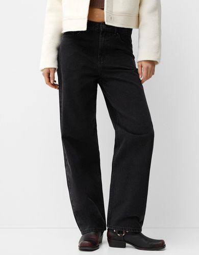 Jeans Straight Wide Mujer 34 - Bershka - Modalova