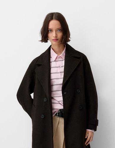 Abrigo Trench Mujer Xs - Bershka - Modalova