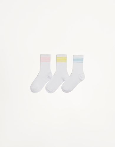 Pack 3 Calcetines Sport Mujer - Bershka - Modalova