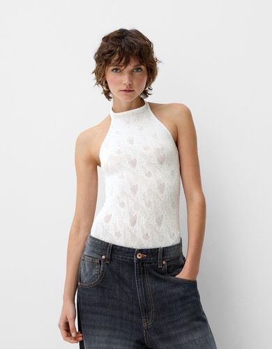 Bershka Body Strass Mujer M-L Crudo - Bershka - Modalova