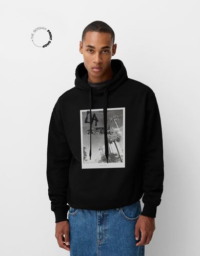 Sudadera Capucha Oversize Hombre - Bershka - Modalova