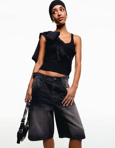 Rshka Bermuda Denim Balloon Mujer 40 " - Bershka - Modalova