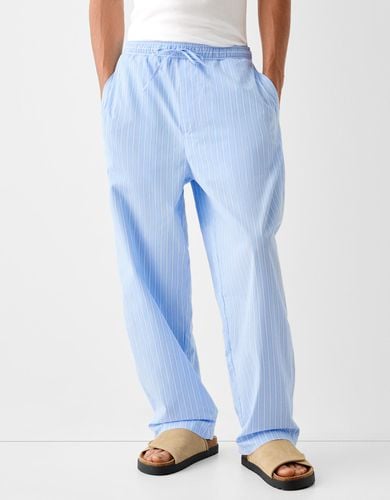 Pantalón Baggy Jogger Rayas Hombre M - Bershka - Modalova