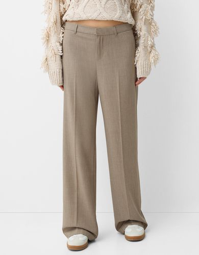 Pantalón Wide Leg Tailoring Mujer 34 - Bershka - Modalova