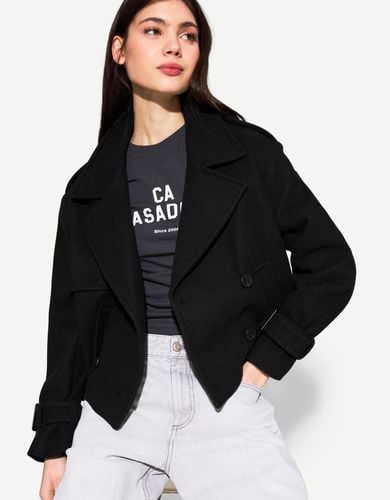 Cazadora Trench Corto Soft Mujer Xl - Bershka - Modalova