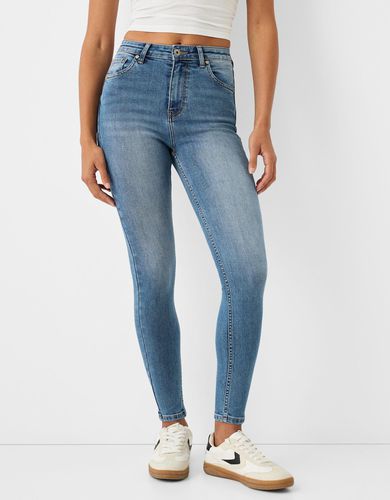 Jeans Super High Waist Skinny Mujer 34 - Bershka - Modalova