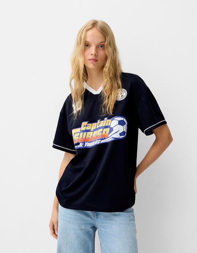 Camiseta Captain Tsubasa Manga Corta Sport Mujer L - Bershka - Modalova