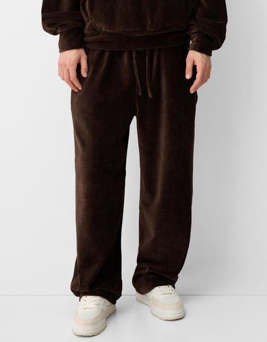 Pantalón Wide Leg Carpenter Pana Hombre L - Bershka - Modalova