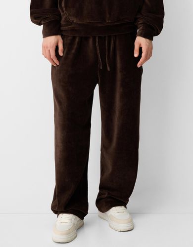 Pantalón Wide Leg Carpenter Pana Hombre S - Bershka - Modalova