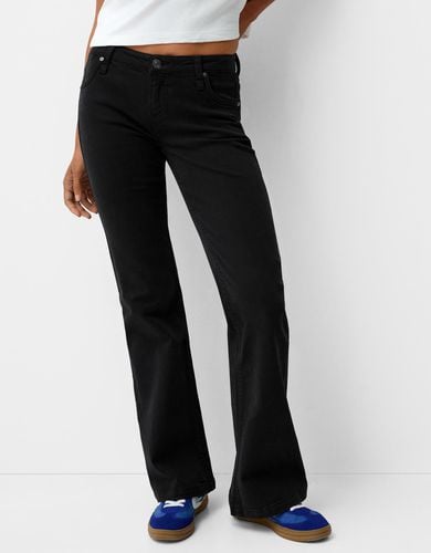 Pantalón Flare Sarga Mujer 40 - Bershka - Modalova