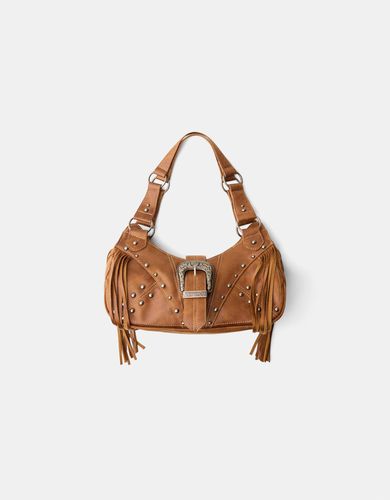 Bolso Flecos Hebilla Mujer - Bershka - Modalova