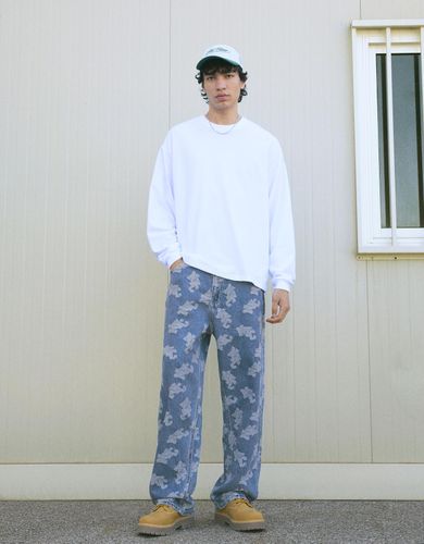 Shka Jeans Baggy Jaquard Hombre 34 " - Bershka - Modalova