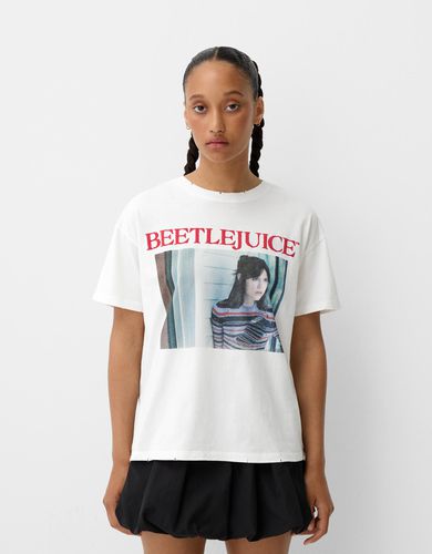 Camiseta Beershka X Beetlejuice Print Mujer Xs - Bershka - Modalova