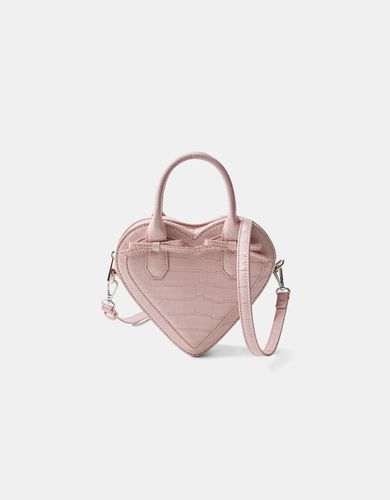 Bolso Corazón Grabado Animal Mujer - Bershka - Modalova