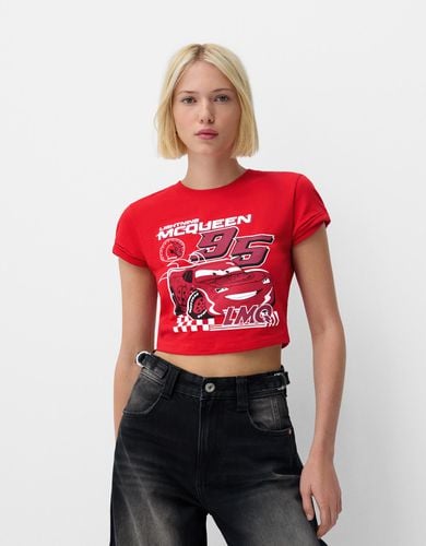 Camiseta Cars Manga Corta Print Mujer L - Bershka - Modalova