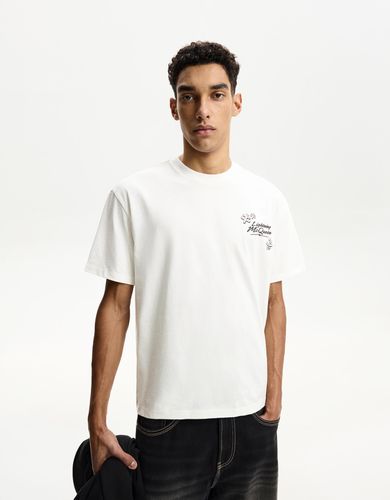 Manga Corta Hombre S Blanco" - Bershka - Modalova
