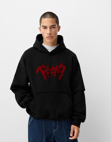 Sudadera Berserk Oversize Doble Manga Hombre L - Bershka - Modalova