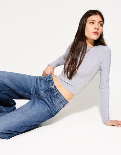 Jeans Wide Leg Mujer 32 - Bershka - Modalova