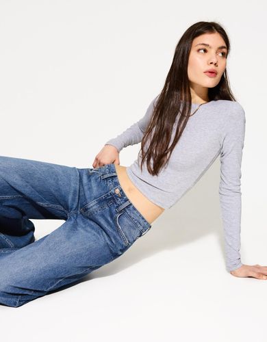 Jeans Wide Leg Mujer 44 - Bershka - Modalova