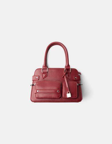 Bolso Shopper Multipocket Mujer - Bershka - Modalova