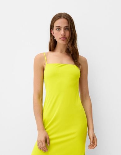 Vestido Midi Tirantes Mujer L - Bershka - Modalova