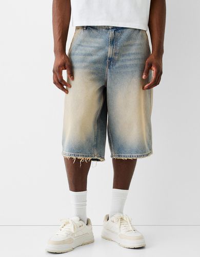 Bermuda Denim Skater Hombre 38 - Bershka - Modalova